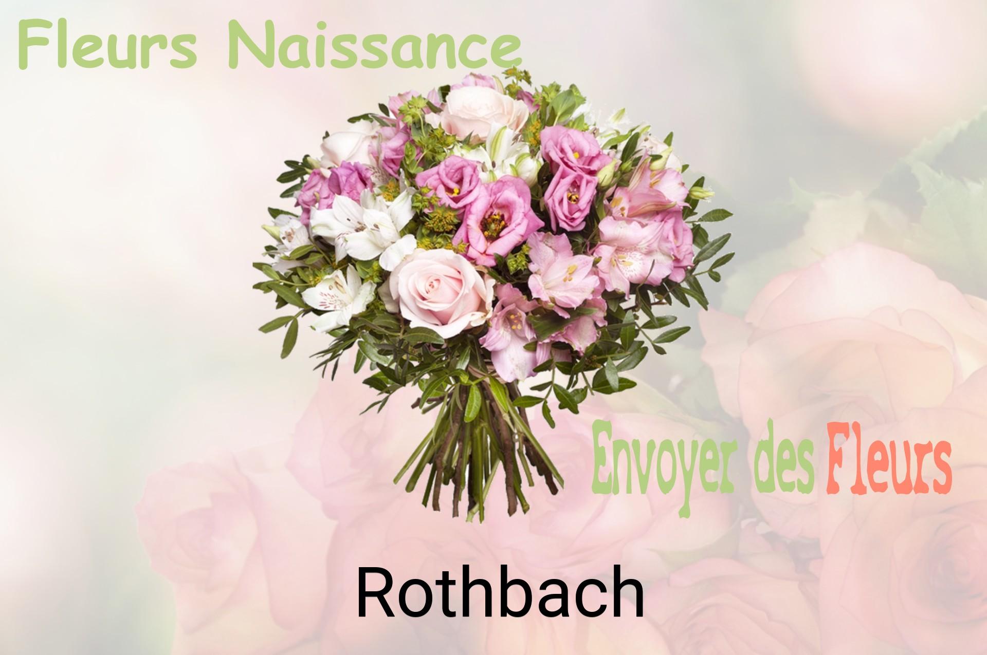 Bouquet de fleurs de naissance livré à Rothbach